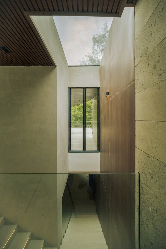 Threshold House stair and vertical light well